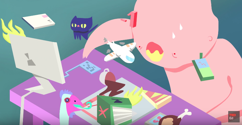 Artwork of the affects of stress