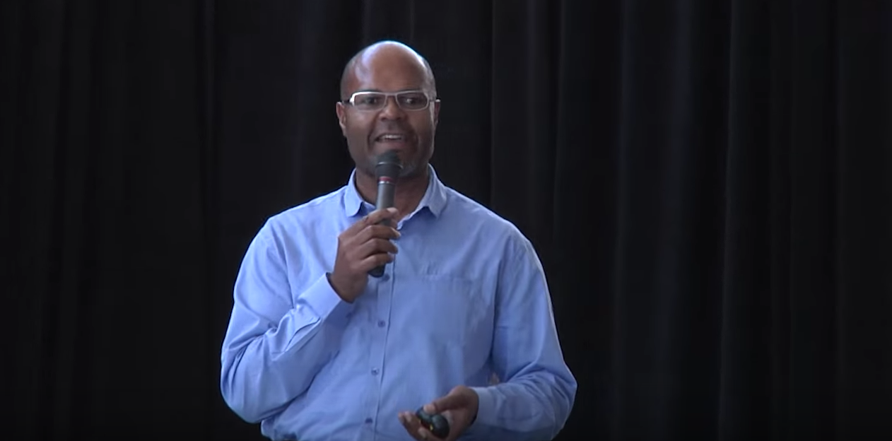 Man giving a speech