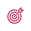 Bullseye with arrow icon