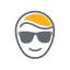 Person wearing sunglasses icon