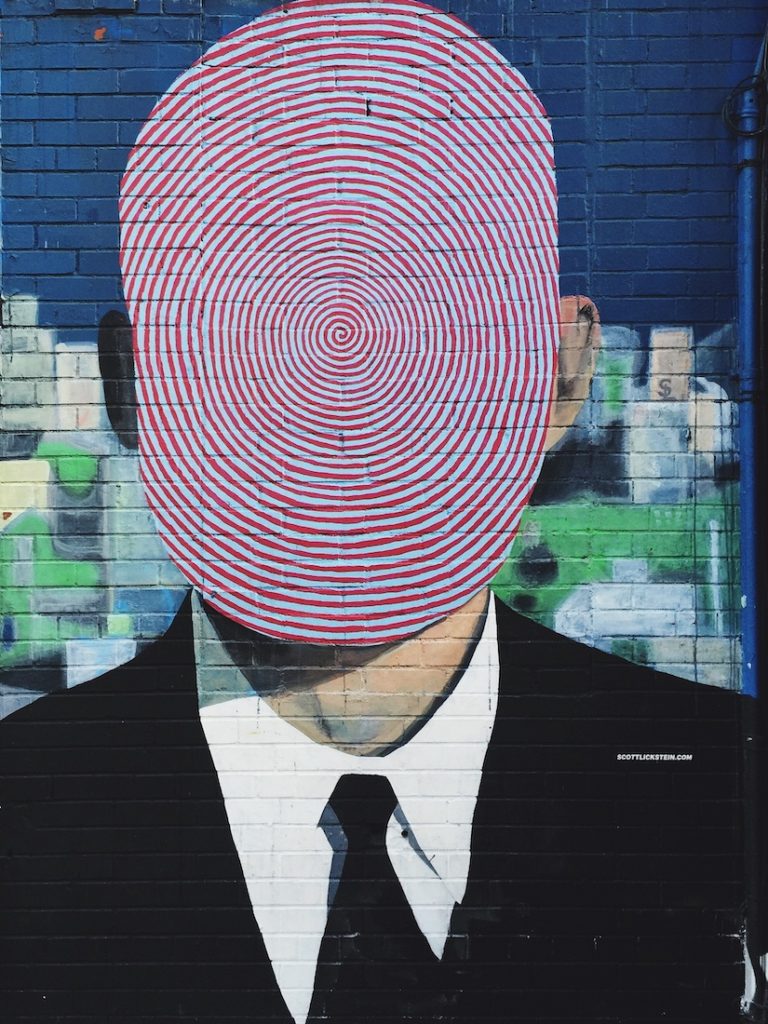 man without a face graffiti