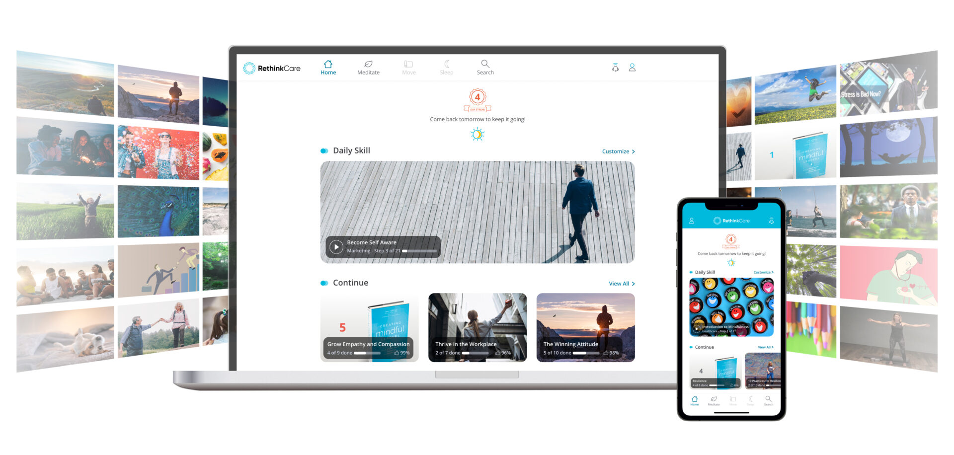 RethinkCare on mobile and laptop