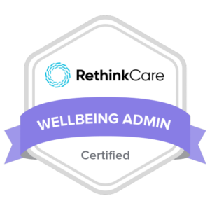RethinkCare Wellbeing Admin Certified badge