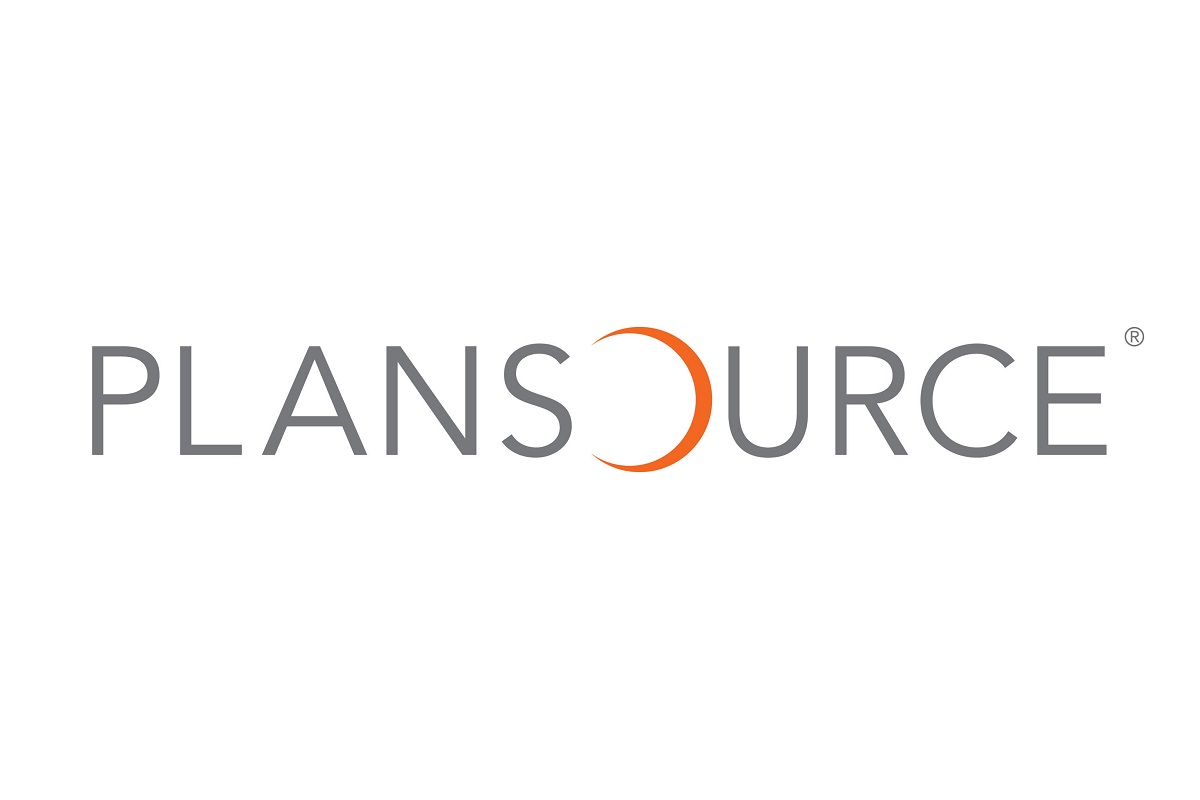 Plansource logo with decorative letter O