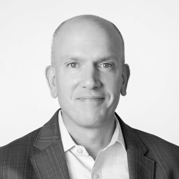 Grayscale headshot of John Pizza, SVP of Sales for RethinkCare
